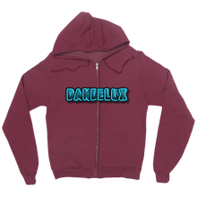 Dandelux Text Zip Up Hoodie