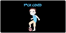 F*ck Covid Large Mouse Pad