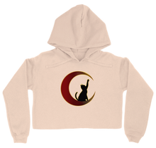 Large Print Crop Top Hoodie