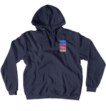 TRUE small logo hoodie