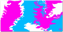 Thrillz pink/blue XL mouspad