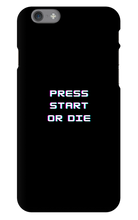 press start or die iphone case