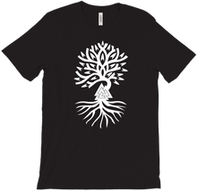 Drykk Tree Logo - White on Dark Shirt