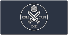 Roll Cast Die! (large print) XXL Gaming Mousepad