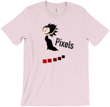 Pixels Dancing Gamer Girl T-shirt
