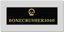 BONECRUSHER5049 Skull logo XXL Gaming Mousepad