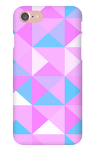 Pink, Blue and White Mosiac iPhone Phonecase