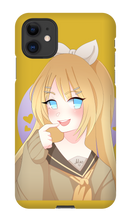 miko_ribbit iPhone Phone Cases (art by dellelone)