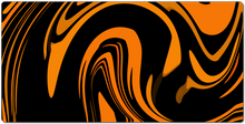 Orange and Black Swirl Mousepad