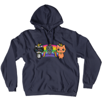 Insomnia Kitties Caticorn Hoodie No-Zip/Pullover)