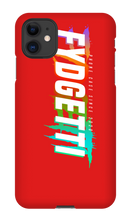FYDGETTI White Text Design iPhone Case