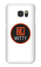NLWITTY Circle Logo Samsung Phone Case - White
