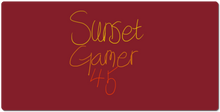sunsetgamer45 XXL Gaming Mousepad