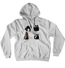 Poncho the Cat Hoodies (No-Zip/Pullover)