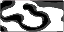 white and black swirl  XXL Gaming Mousepad