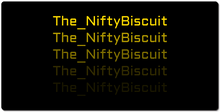 The_NiftyBiscuit Falling Text XXL Gaming Mousepad
