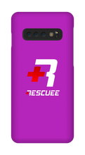 RESCUEE Samsung Phone Case White and Red Logo