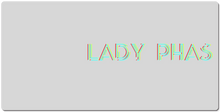 Lady Phas Glitch XXL Gaming Mousepad