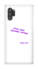 Chickenstrips purple text Samsung Phone Cases