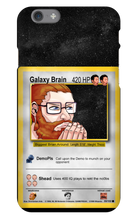 Galaxy Brain Card iPhone Cases