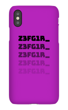Z3FG1R_ Black Text Iphone Cases