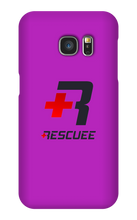 RESCUEE Samsung Phone Case Black and Red Logo