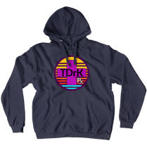 Synthwave Cross Hoodie (No-Zip/Pullover)