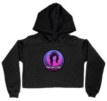 Ferrari Black Border Cropped Hoodie Womens