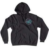 Neon Hoodie Light Blue Logo