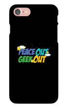 peace out geek out iphone case!