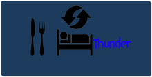 Eat Sleep Thunder Repeat XXL Gaming Mousepad