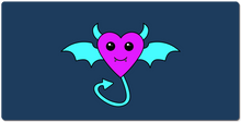 Critty's Devil Heart XXL Gaming Mousepad
