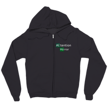 AttentionHorror zip-up-hoodie