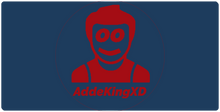 AddeKingXD XXL Gaming Musmatta - Röd Logga