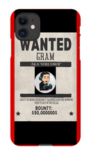 wanted_gram04 iPhone Phone Cases