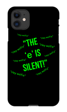 Silent "e" iPhone Phone Case