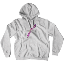 Red Glitch Leaf Hoodie