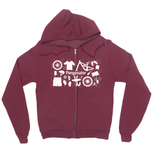 Pongo Stuff White Sqare ZipHoodie