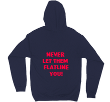 Never let them - hoodie-back - red