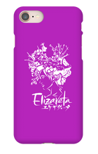Elizaveta iPhone Cases (White On Color)