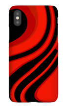 Red and Black swirl iPhone case