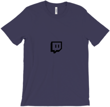 Camiseta con el logo de twitch blanco y negro