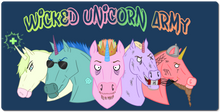 Wicked Unicorn Army XXL Mousepad
