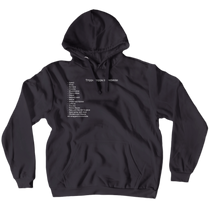 Trippa Snippa ingredients hoodie (pullover)