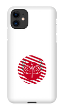 Fae's Xmas iPhone Case Candy Cane Red