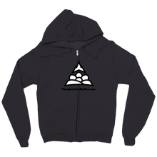 B&W Logo Zip-up-hoodie