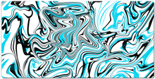 Lintify XXL Gaming Mousepad (Cyan And Black)