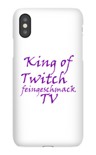 King of Twitch Iphone Schutzhülle (schwarz/weiß)
