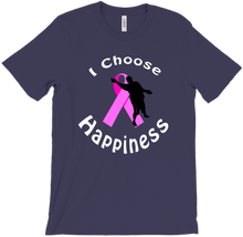 I Choose Happiness Pink Ribbon T-Shirt