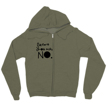 No. Zip Up Hoodie
